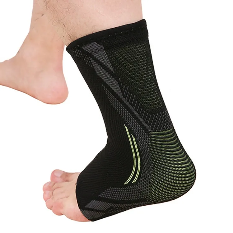 1pair Outdoor Sports Unisex Knitted Pressurized Keep Warm Copper Ankle Support(XL)