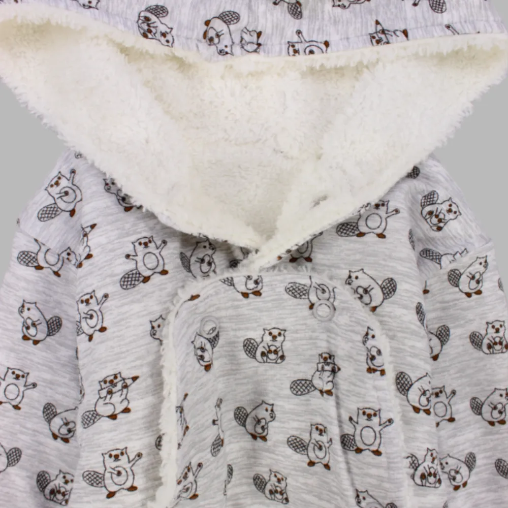 Cute Squirrel Long-Sleeved Hooded Overall