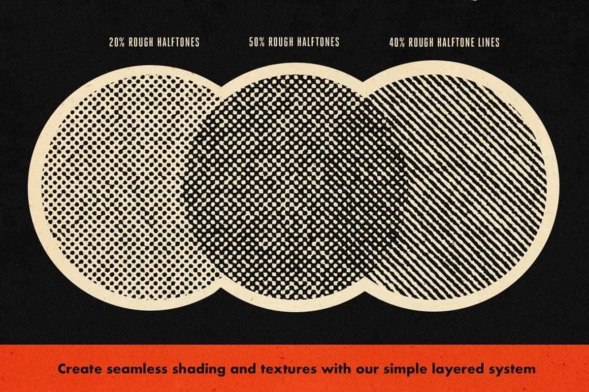 DupliTone Halftone Brushes for Procreate
