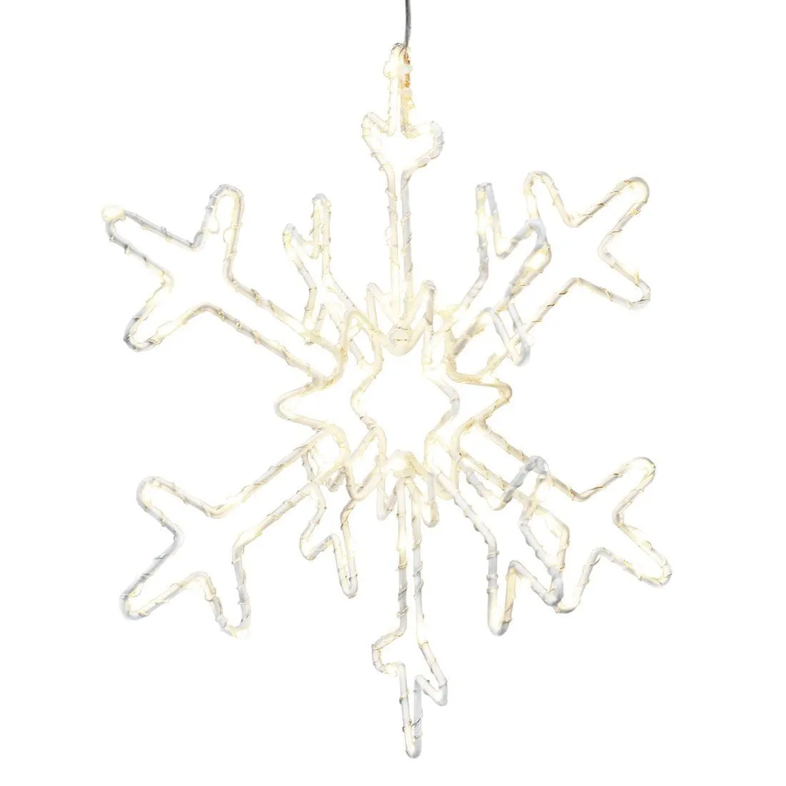 Pre Lit Wire Snowflake Christmas Decoration LED Lights 30cm